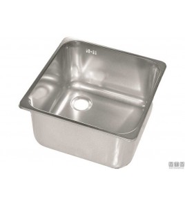 LAVELLO RETTANGOLARE INOX 180/200 Incasso 330x235 mm Esterno 350x250 mm H 180 mm