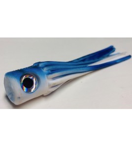 Kona per la Pesca a Pitch Marlin o Vela Testa Piatta Morbida Cm 14 Colore Blue White 