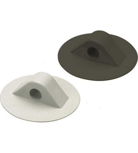 PIASTRA PASSACORDA ECO colore Bianco mm D 75 x H19