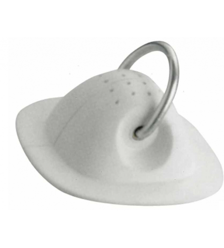 PIASTRA CON ANELLO INOX MIL colore Bianco mm 115 x 95