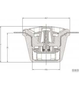 VALVOLA DI GONFIAGGIO BRAVO VA 2005 PER GOMMONI