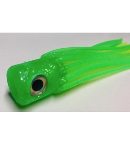 Kona per la Pesca a Pitch Marlin o Vela Testa Piatta Morbida Cm 14 Verde Lime