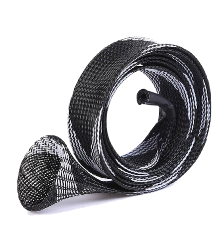 Protezione canna in PVC Elastico Colore Nero Bianco