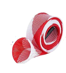 Protezione canna in PVC Elastico Colore Rosso Bianco