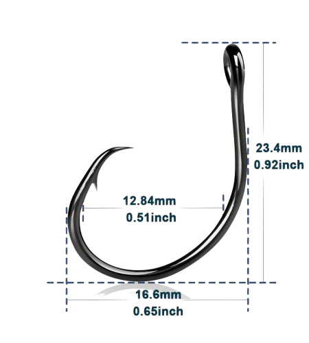 AMO ZFA CIRCLE HOOK IN LINE FINE 1/0 CONFEZIONE 5 PEZZI