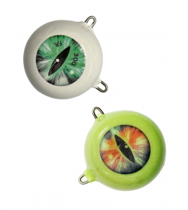 KILLEREYE Palluccella DUE ANELLI BIANCO GR 250 Occhio VERDE Fonderia Roma