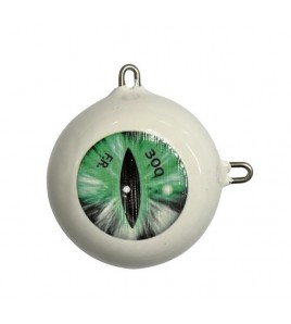 KILLEREYE Palluccella DUE ANELLI BIANCO GR 300 Occhio VERDE Fonderia Roma