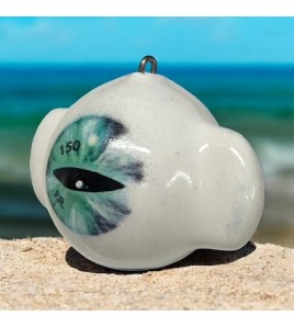 PALLALETTA 2 ANELLI 140 GR Plastificato Bianco Occhio Verde FONDERIA ROMA