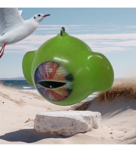 PALLALETTA 2 ANELLI 200 GR Plastificato EXTRA FOSFO VERDE Occhio ROSSO FONDERIA ROMA