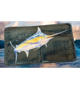 Tappeto ZFA Fishing Blue MarlinBlack Cm 50x150 Antiscivolo
