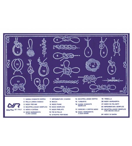 TABELLA ADESIVA NODI MARINARI