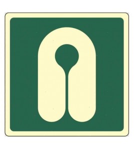 TABELLE ADESIVE SEGNALETICA NAVALE Giubbetto Salvagente MM 150x150