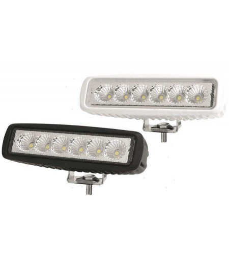 FARO DA COPERTA Bianco LED 6X3W LUCE DIFFUSA