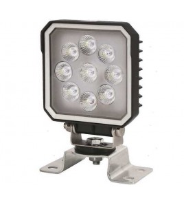 FARETTO LED DA COPERTA E POZZETTO Nero J-LINE Q110 27W FLOOD CON BASE