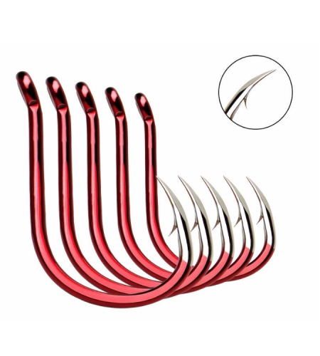 AMO ZFA RED 1 Bolentino MISURA 2/0 Colore ROSSO Punta Silver