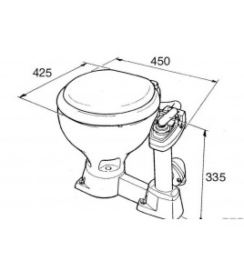 TOILET BARCA MANUALE JABSCO COMPACT