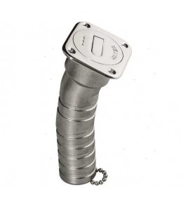 TAPPI DI COPERTA WATER INOX COLLO LUNGO MM 38 FLANGIA 60/70 MM