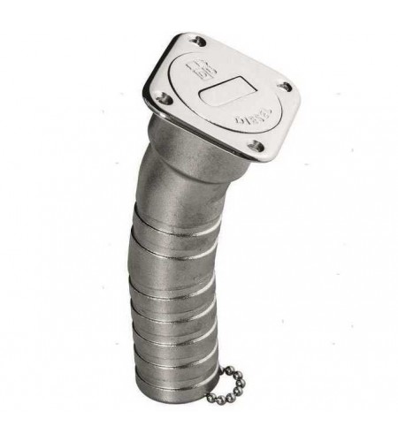 TAPPI DI COPERTA DIESEL INOX COLLO LUNGO MM 38 FLANGIA 60/70 MM