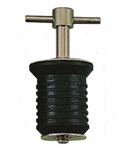 TAPPO DI SCARICO A ESPANSIONE T MM 22,7 COLORE SILVER Acciaio inox