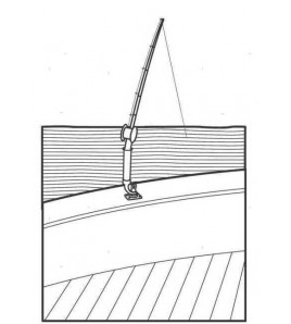 SUPPORTO PORTACANNE ORIENTABILE INOX CON MORSETTO STRINGITUBO