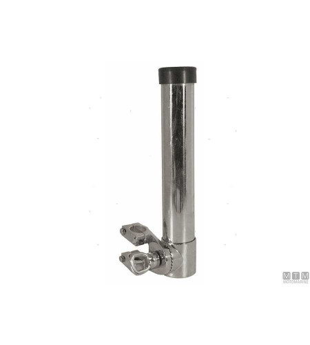 SUPPORTO PORTACANNE ORIENTABILE INOX CON MORSETTO STRINGITUBO
