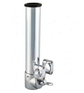 SUPPORTO PORTACANNE 40 mm ORIENTABILE CROMATO CON MORSETTO STRINGITUBO