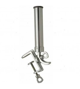 SUPPORTO PORTACANNE CROMATO CON MORSETTO