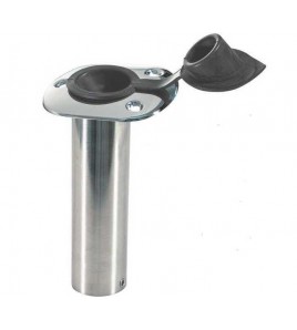 SUPPORTO PORTACANNE A INCASSO DRITTO INOX