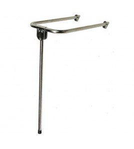 SUPPORTO SEDILE INOX CHIUDIBILE 280X540 MM H 740 MM