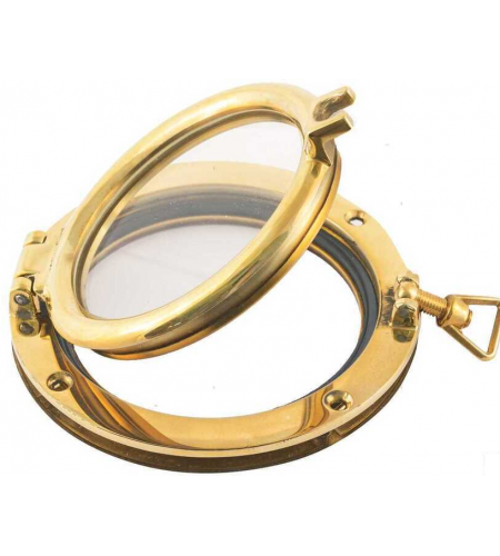 OBLO' TONDI OTTONE LUCIDO PROFILO BASSO MM 153 DIAMETRO