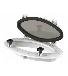 OBLO' FL-SEA OVALE CON CORNICE IN ABS L 410 MM H 220 MM COLORE BIANCO
