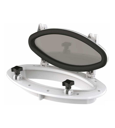 OBLO' FL-SEA OVALE CON CORNICE IN ABS L 410 MM H 220 MM COLORE BIANCO
