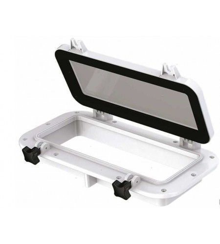 OBLO' FL-SEA RETTANGOLARE CON CORNICE IN ABS L 400 MM H 200 MM COLORE BIANCO
