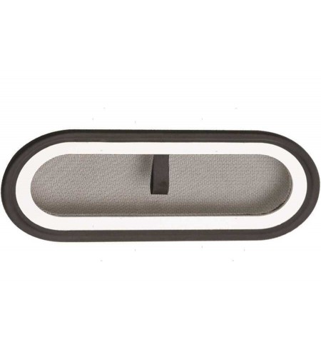 ZANZARIERA OBLO' OVALE G-TYPE L 397 MM H 197 MM ALLUMINIO ANODIZZATO