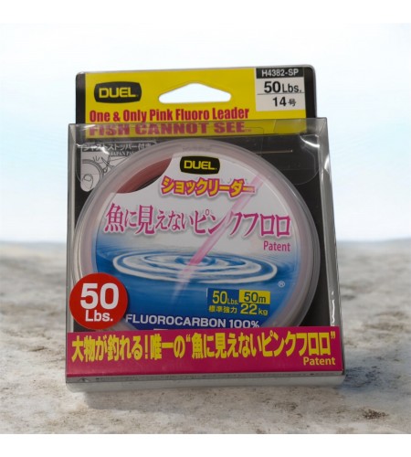 DUEL FLUOROCARBON PINK 50 LB MM 0,62