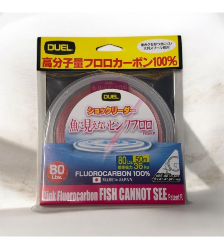 DUEL FLUOROCARBON PINK 80 LB MM 0,81