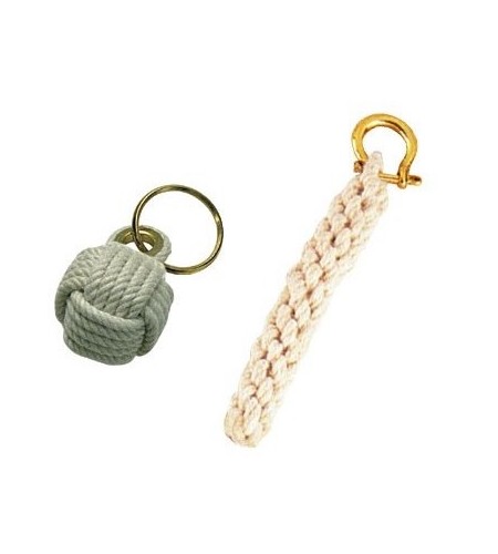 PORTACHIAVI IN CORDA PALLA DI CORDA CON REDANCIA
