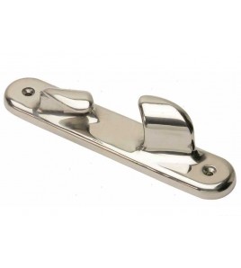 Passacavi in Coppia Ds/Sn in Ottone Cromato 200x40mm Cima 20 mm Interasse 167 mm