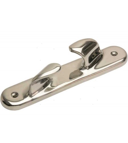 Passacavi in Coppia Ds/Sn in Ottone Cromato 250x45mm Cima 24 mm Interasse 208 mm167 mm