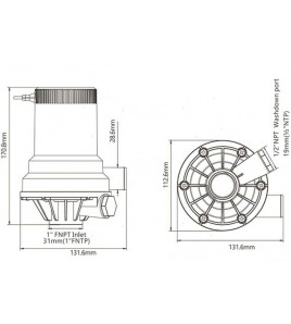 Pompa Di Ossigenazione Per Vasche Del Pescato Seaflo Dual Port 100 Lt Minuto