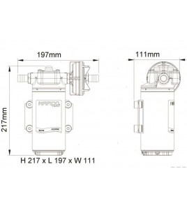 Pompa di Ricircolo Autoadescante Marco UP12-LP 24V 26 LT BOCCA 16 MM DIAMETRO
