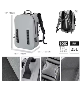 ZAINO BORSA PEDRO ZFA Impermeabile 26 LT Colore Grigio 