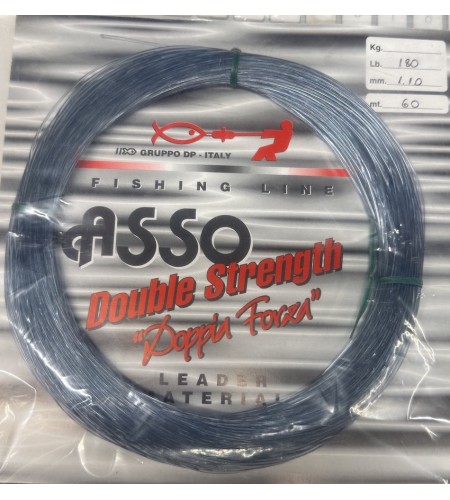 FILO PESCA MM 110 LB 180 ASSO DOUBLE Smooke STRENGTH ULTRA SOFT MT 60 NYLON