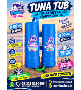 Tuna Tube 90 MM ZFA Esca Viva Tonnetti Palamite Colore Blue