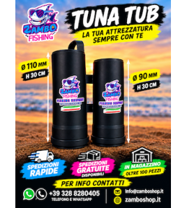 Tuna Tube 110 MM ZFA Esca Viva Tonnetti Palamite Colore Nero