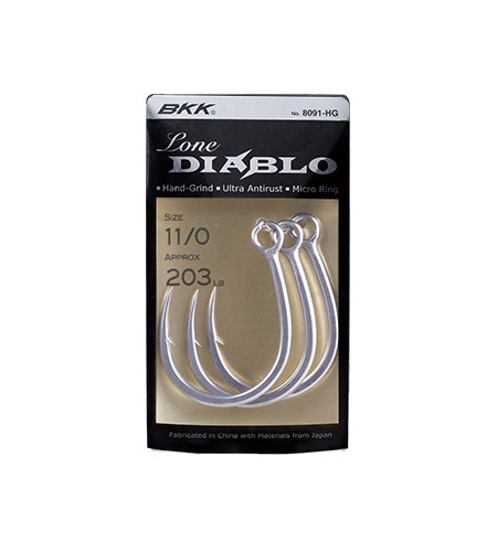 AMO BKK DIABLO 8091-HG MIS 2/0 TRAINA E VERTICAL JIGGING HOOKS