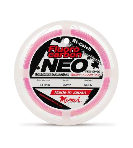 FILO FLUOROCARBON PINK DIAMETRO 0,37 LB 15 BOBINE DA 25 MT