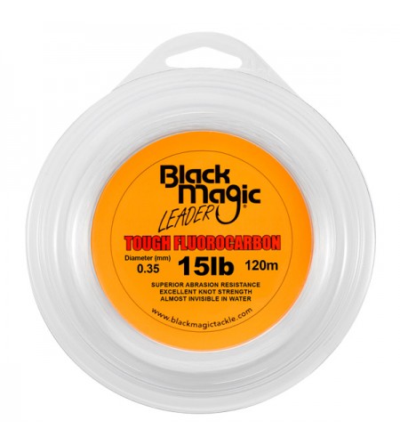 FILO TOUGH FLUOROCARBON BLACK MAGIC DIAMETRO 15 LB MM 035 BOBINE DA 120 MT