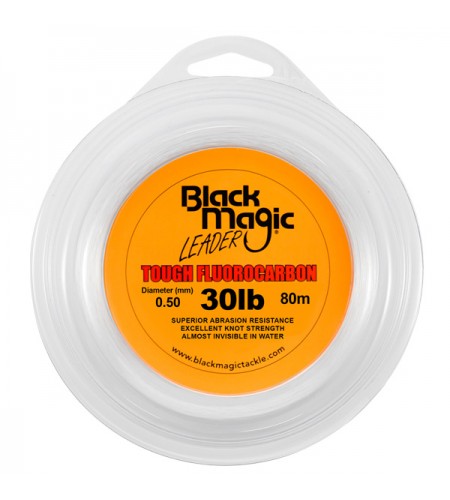 FILO TOUGH FLUOROCARBON BLACK MAGIC DIAMETRO 30 LB MM 050 BOBINE DA 80 MT