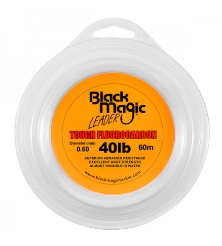 FILO TOUGH FLUOROCARBON BLACK MAGIC DIAMETRO 40 LB MM 060 BOBINE DA 60 MT